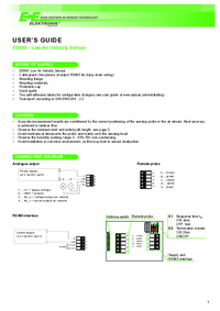 Thumbnail of document Manual - EE660 Air Velocity Transmitter